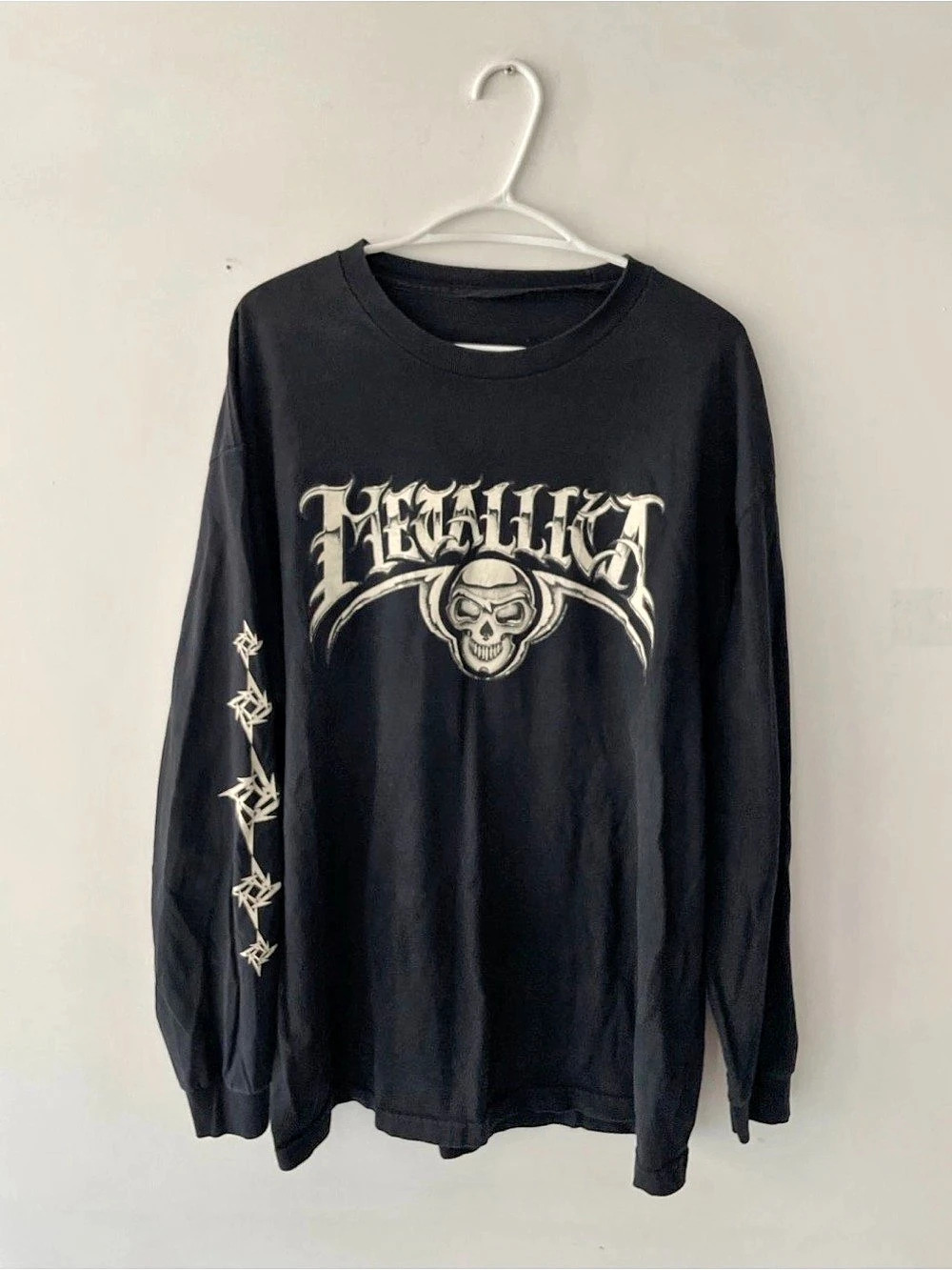 Vintage 2004 Metallica Giant Skull Long Sleeve T-shirt Size XL